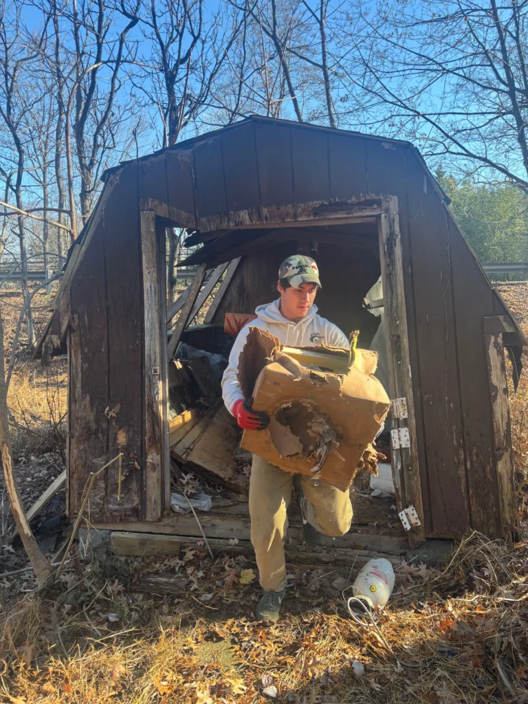 Shed Demolition, Junk Removal, Cave Man Junk Removal
